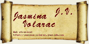 Jasmina Volarac vizit kartica
